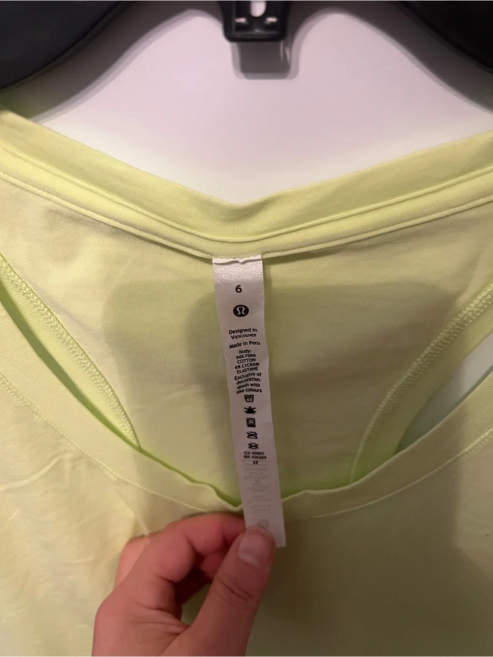 lululemon athletica Neon Yellow Scoop Neck Tank Top